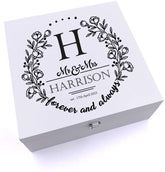ukgiftstoreonline Personalised Large Luxury Wedding Wooden Keepsake Box Gift