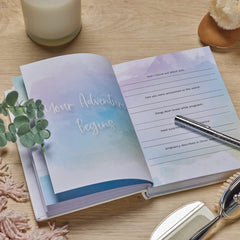 Personalised Baby Record Book Keepsake Milestone Journal With Leaf Design