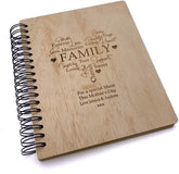 Personalised Large Engraved Wooden Family Photo Album Gift