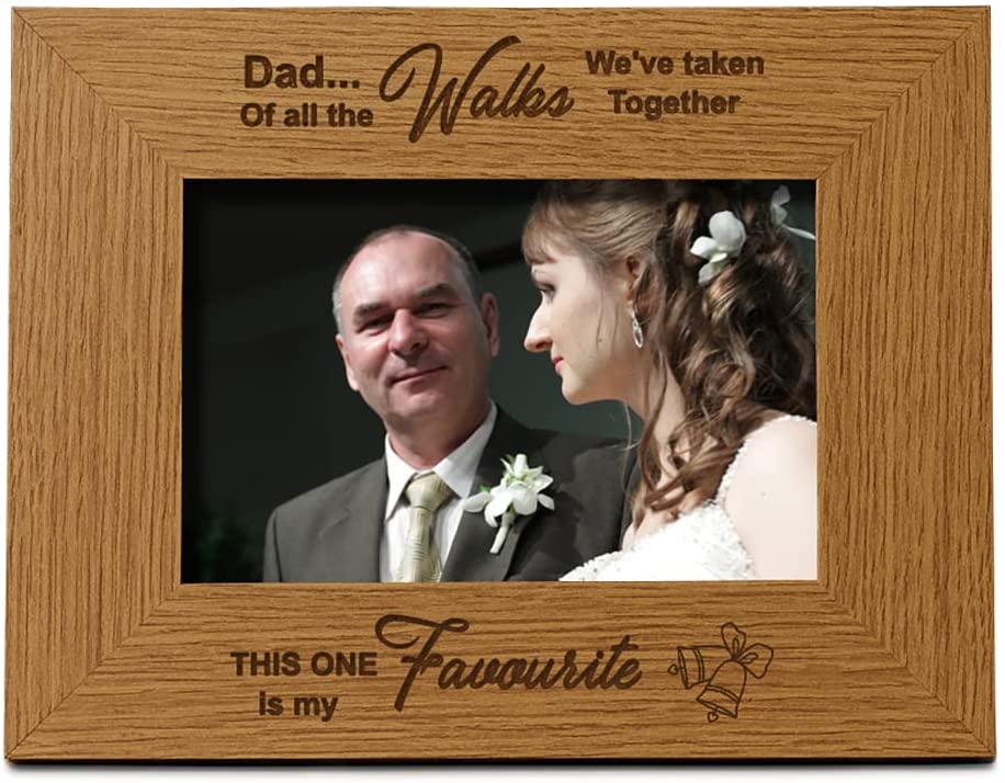 Father Of The Bride Photo Frame Gift Landscape Photo Frame ukgiftstoreonline 4 x 6 Inch