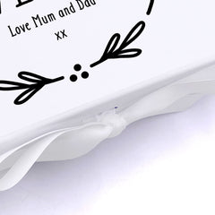 ukgiftstoreonline Personalised Christmas Eve Box With Reindeer Wreath Design