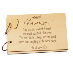 Personalised Mum Sentiment Scrap Book Guest Book Or Mini Album