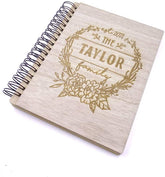 Personalised Large Engraved Wooden Named Family Photo Album Gift