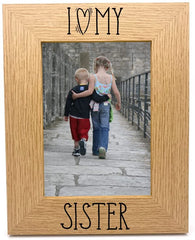 I heart my sister photo frame FW601