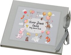 ukgiftstoreonline Personalised Baby Keepsake Memories Record Book With Animal Theme