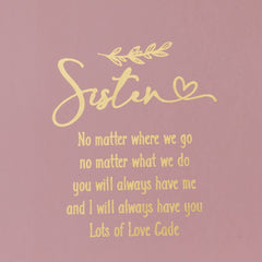ukgiftstoreonline Personalised Sister Pink Gift Box With Sentiment