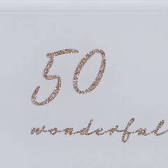 Beautiful 50th Wedding Anniversary Personalised Photo Frame