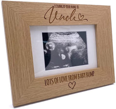 I Changed Your Name To Uncle Baby Scan Announcement Photo Frame