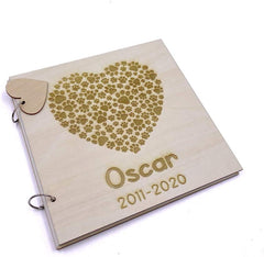 ukgiftstoreonline Personalised Pet Dog Photo Album Scrapbook Keepsake Gift