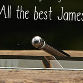 Best Man Sentiment Personalised Glass Plaque Gift Leaf Design Personalised Plaque Gift ukgiftstoreonline