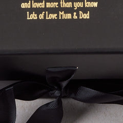ukgiftstoreonline Personalised Son Black Gift Box With Gold Leaf