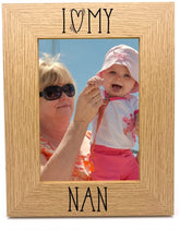 I heart my Nan Love photo frame