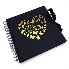 Mum Verse Black Scrapbook, Guest Book Or Photo Album with Gold Script