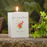 Personalised Gran Remembrance Memorial Tea Light Butterflies & Flowers