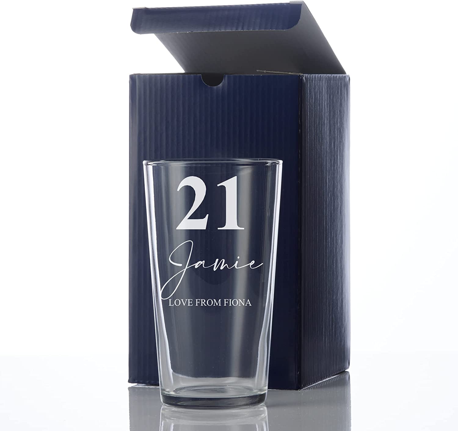 Personalised Engraved 21st Birthday Beer Perfect Pint Glass Gift personalised beer glasses ukgiftstoreonline