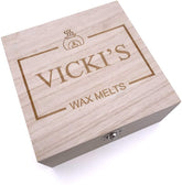 ukgiftstoreonline Personalised Wooden Wax Melt Box Gift