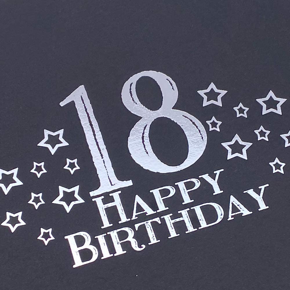 18th Birthday Black Scrapbook, Guest Book Or Photo Album with Silver Script Birthday Photo Album ukgiftstoreonline