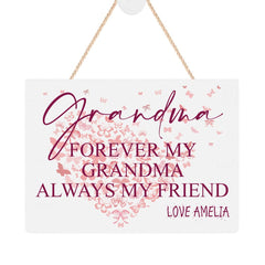 ukgiftstoreonline Personalised Grandma Sentiment Keepsake Plaque Gift