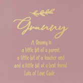 ukgiftstoreonline Personalised Granny Pink Gift Box With Sentiment