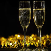 Bridesmaid Maid of Honour Gift Personalised Champagne Prosecco Flute Glass