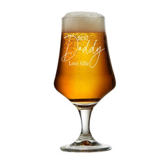 ukgiftstoreonline Personalised Best Daddy Craft Beer Glass Gift for Any Occasion