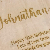 ukgiftstoreonline Personalised Birthday Photo Album Large Scrapbook Keepsake Gift