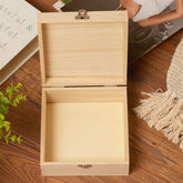 Personalised Wooden Baby Boy Keepsake Memory Box With Cute Elephant