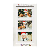 Personalised White My First Christmas Triple Photo Frame Landscape B58-6