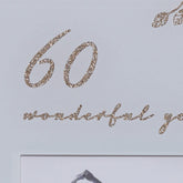 Beautiful 60th Wedding Anniversary Personalised Photo Frame