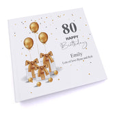 Personalised 80th Birthday Photo Album Gift With Presents