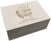 ukgiftstoreonline Personalised Antique Wooden In Loving Memory Keepsake Memory Box Gift