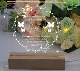 in Loving Memory of Husband Remembrance Memorial Personalised Light LED Lamp
