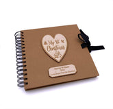 Personalised My First Christmas Brown Scrapbook Photo Album