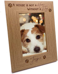 ukgiftstoreonline Personalised Dog Photo Frame A House Is Not A Home Without A Dog