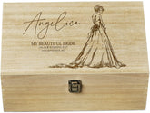 Bride Gift From Groom Large Wooden Memory Keepsake Box Gift