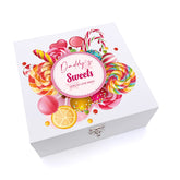 ukgiftstoreonline Personalised Daddy Large Candy Sweet Storage Wood Box Gift