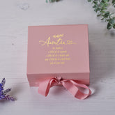 ukgiftstoreonline Personalised Auntie Pink Gift Box With Sentiment
