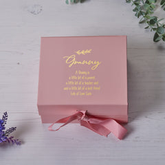 ukgiftstoreonline Personalised Granny Pink Gift Box With Sentiment