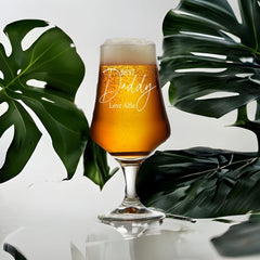 ukgiftstoreonline Personalised Best Daddy Craft Beer Glass Gift for Any Occasion
