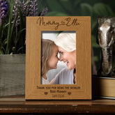 Personalised Best Mummy With Name Portrait Photo Frame Gift