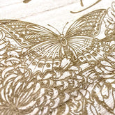 ukgiftstoreonline Personalised Birthday Butterfly Theme Large Wooden Keepsake Memories Box