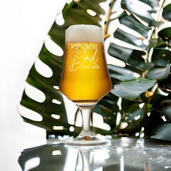 ukgiftstoreonline Personalised Best Dad Craft Beer Glass Gift for Any Occasion