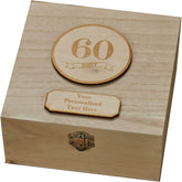 Personalised 60th Birthday Wooden Keepsake Box Gift