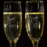 Bridesmaid Maid of Honour Gift Personalised Champagne Prosecco Flute Glass