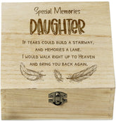 ukgiftstoreonline Daughter In Loving Memory Engraved Wooden Keepsake Box Gift