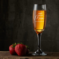 Personalised Mum Champagne Flute Prosecco Glass Gift