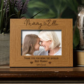 Personalised Best Mummy With Name Landscape Photo Frame Gift