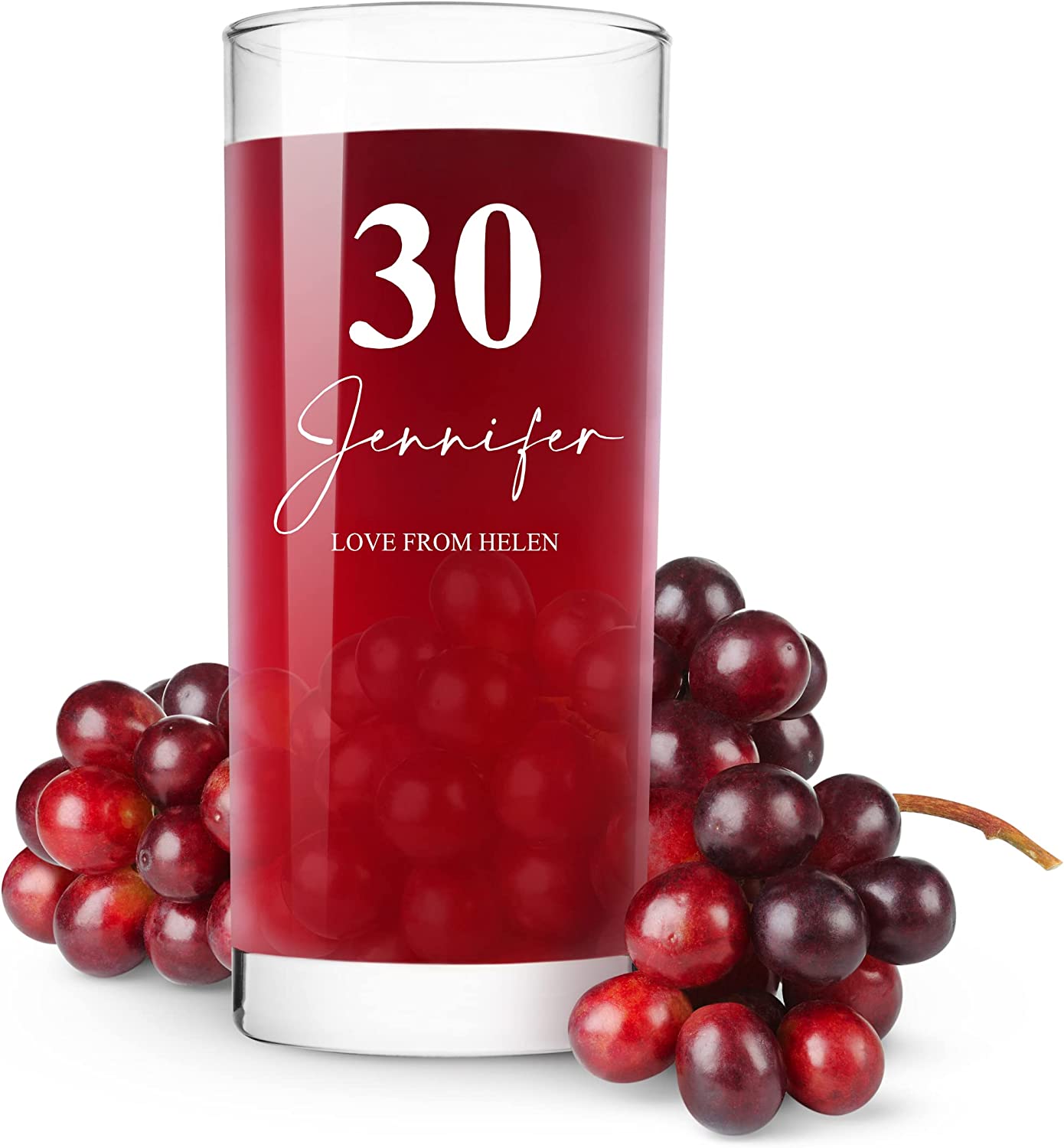 Engraved Personalised 30th Birthday Highball Glass Gift Boxed personalised birthday gifts ukgiftstoreonline