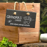 Personalised Garden Sign Engraved Sign Slate Stone Plaque Gift