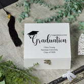 ukgiftstoreonline Personalised Graduation Keepsake Memory Wooden Box Gift